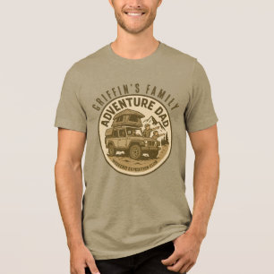 Avontuurlijke Papa – WEEKEND EXPEDITIE CLUB Tri-Blend Shirt