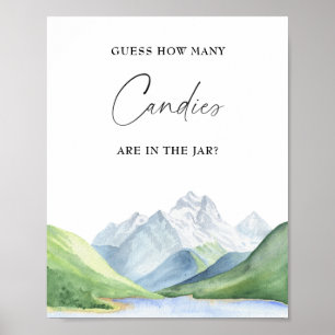 Avontuurlijke tijd! Raad eens hoeveel snoepjes Pos Poster