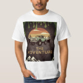 Avontuurlijke trackinglange drive vibes t-shirt (Voorkant)