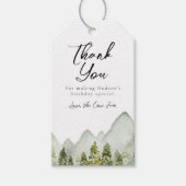 Avontuurlijke verjaardagsfeest cadeautaggen cadeaulabel (Voorkant)