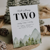 Avontuurlijke verjaardagsuitnodiging | Bergen Verj Kaart