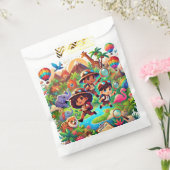 Avontuurlijke zoekers geven de voorkeur aan tassen bedankzakje (Gezegeld)