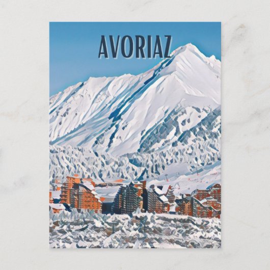 Avoriaz Briefkaart (Voorkant)