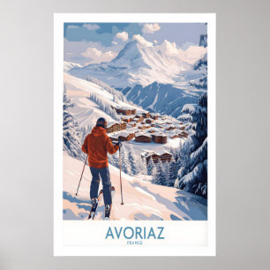 Avoriaz France Chalet de Ski Village Impression d'