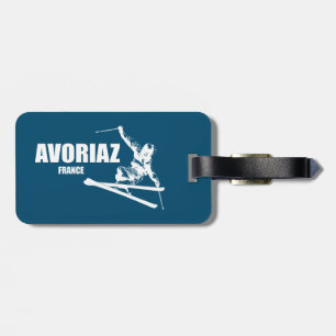 Avoriaz France Skier Bagagelabel