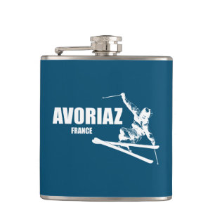 Avoriaz France Skier Heupfles