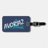 Avoriaz Frankrijk Bergen Bagagelabel (Voorkant horizontaal)
