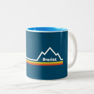 Avoriaz Frankrijk Tweekleurige Koffiemok