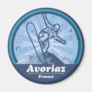 Avoriaz Skiresort - Snowboard Magneet