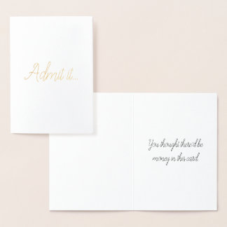 Avouez-le... Carte de vœux drôle