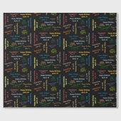 Avril, 19 Anniversaire Papier cadeau (Plat)