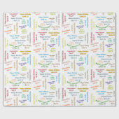 Avril, 22 Anniversaire Papier cadeau (Plat)