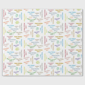 Avril, 7 Anniversaire Papier cadeau (Plat)