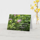 Avril Beurre d'avril sur la carte d'arbuste Lilac (Fleur jaune)