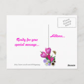 AVRIL BOUQUET ~ Carte postale (Dos)