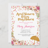 Avril Douches Baby shower Invitation (Devant)