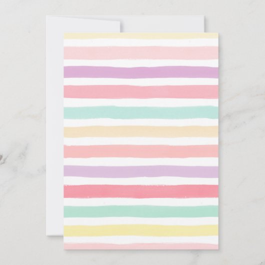 Avril Douches Mai Fleurs Bébé Douche Invitations (Dos)