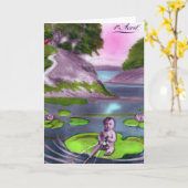 Avril Fool Carte Postale Vintage (Fleur jaune)