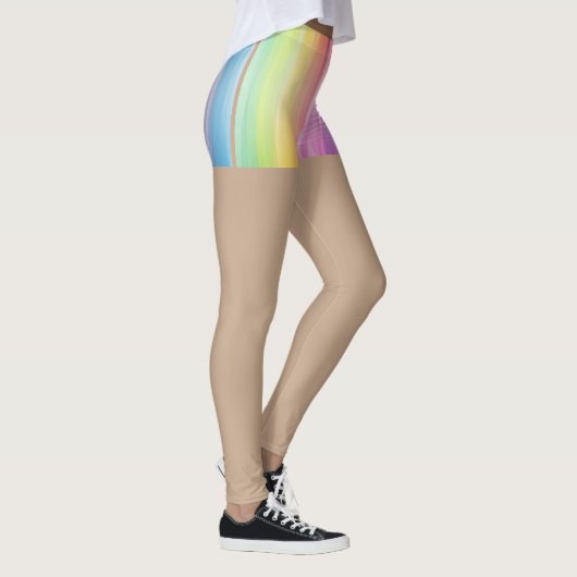 Avril Fools Jour Leggings Arc-en-ciel Bas (Droite)