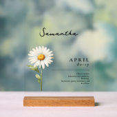 Avril Mois de naissance Fleur Daisée personnalisée (Neutre)
