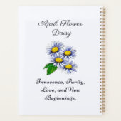 Avril Mois de naissance Fleur Daisy Fresque et Sim (Dos)