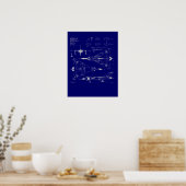 Avro Arrow Blueprint Poster (Keuken)