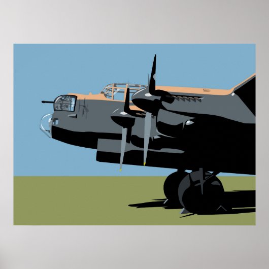 Avro Lancaster Bomber Poster (Voorkant)