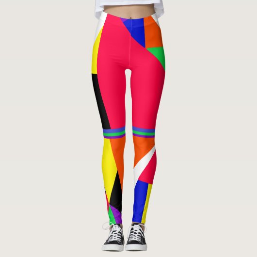 Avryl Fleur's Abstracte wereld Leggings (Voorkant)