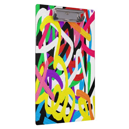 Avryl Fleur's kleurrijke graffiti doedel Klembord (Rechts)