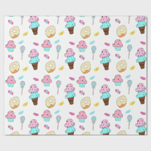 Avryl Fleur's Schattigee Ice Cream Cone Cupcake Do Cadeaupapier