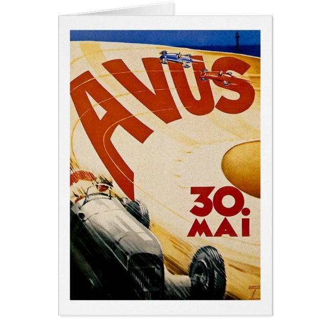  AVUS Race Poster (Voorkant)
