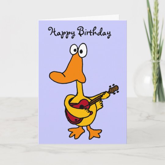 Aw Canard Drole Avec La Carte D Anniversaire De Zazzle Be