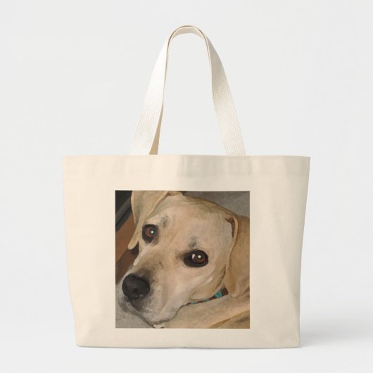 AW- Cute pup canvas tas (Voorkant)