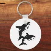 AW- Leaping Killer Whales Sleutelhanger (Voorkant)