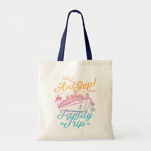 AW schip aangepaste familie cruise reis groep matc Tote Bag