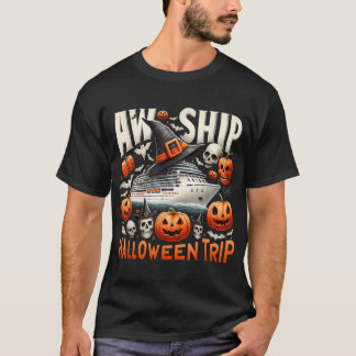 Aw schip Halloween reis Happy Halloween Spooky T-shirt