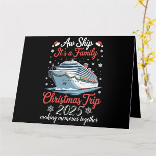 AW schip is een familie kerstreis 2025 matching Kaart