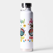 AW Ship Family Trip Kleurrijke groepsaanpassing Waterfles (Rechts)