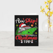 Aw Ship Het is een kersttrip cruise familie F Kaart (Gele Bloem)