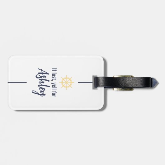 AW Ship Het is mijn Afstudeerder reis Afstuderen C Bagagelabel (Achterkant horizontaal)