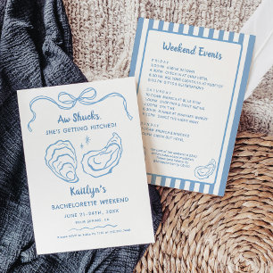 AW Shucks Oyster Bachelorette Weekendschema Kaart