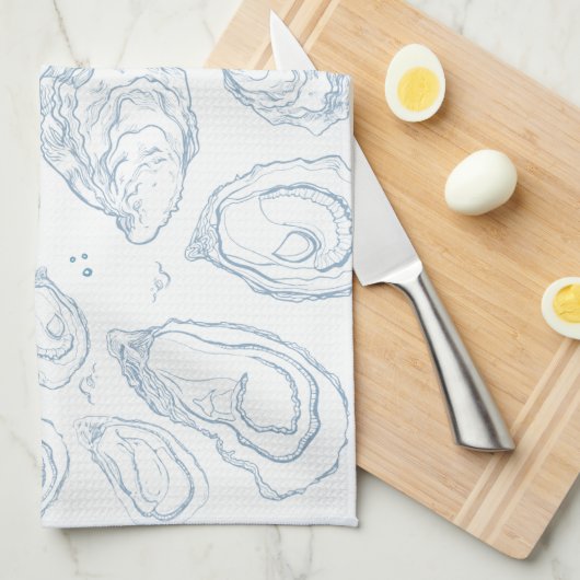 Aw Shucks Oyster Serviette de cuisine (Quart Plié)