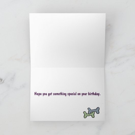 AW - Weimaraner et Pointer carte d'anniversaire (Intérieur)