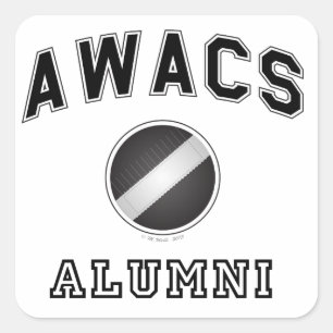 AWACS Alumni Vierkante Sticker