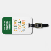 Awages voor avontuur bagagelabel (Voorkant horizontaal)