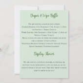 Awaits Woodland Baby shower Kaart (Achterkant)