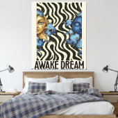 Awake Dream (Sun&Moon) Stretched Canvas Print (Insitu (Slaapkamer))