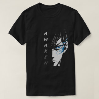 AWAKEN - Half Face Anime T-shirt