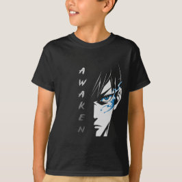 AWAKEN - Half Face Anime T-shirt