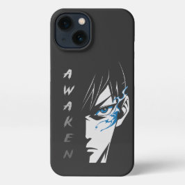 AWAKEN - Half Face Anime T-shirt iPhone 13 Hoesje